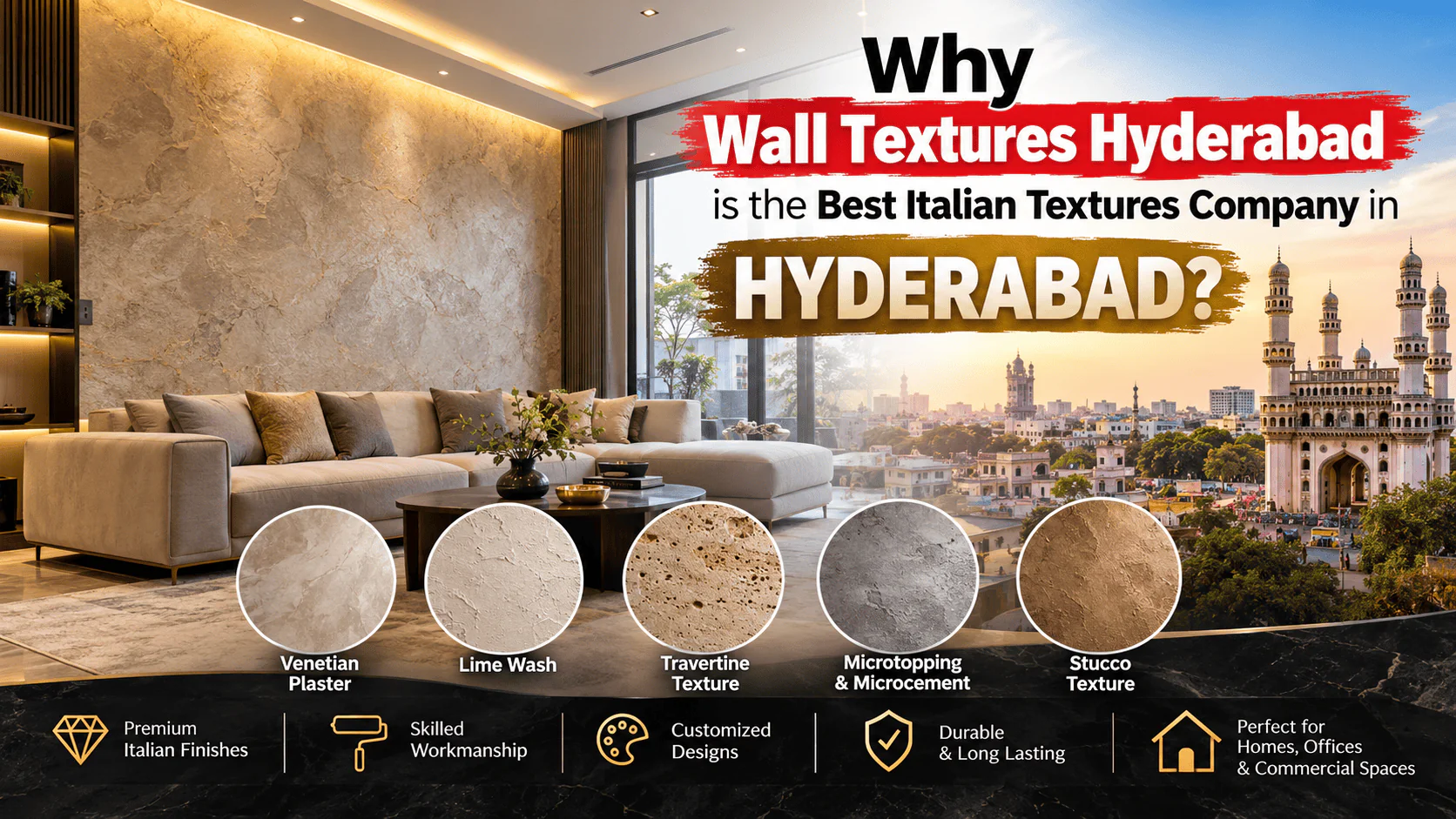 Why is Wall Textures Hyderabad the best Italian textures company in Hyderabad?